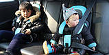 Дитяче автокрісло "Child Car Seat" - безкаркасное - блакитний колір (дітям від 6 міс. до 5 років), фото 4