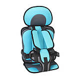 Дитяче автокрісло "Child Car Seat" - безкаркасное - блакитний колір (дітям від 6 міс. до 5 років), фото 2