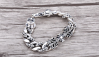 Чоловічий срібний браслет Chrome Hearts Кельтський Хрест 110,58 г