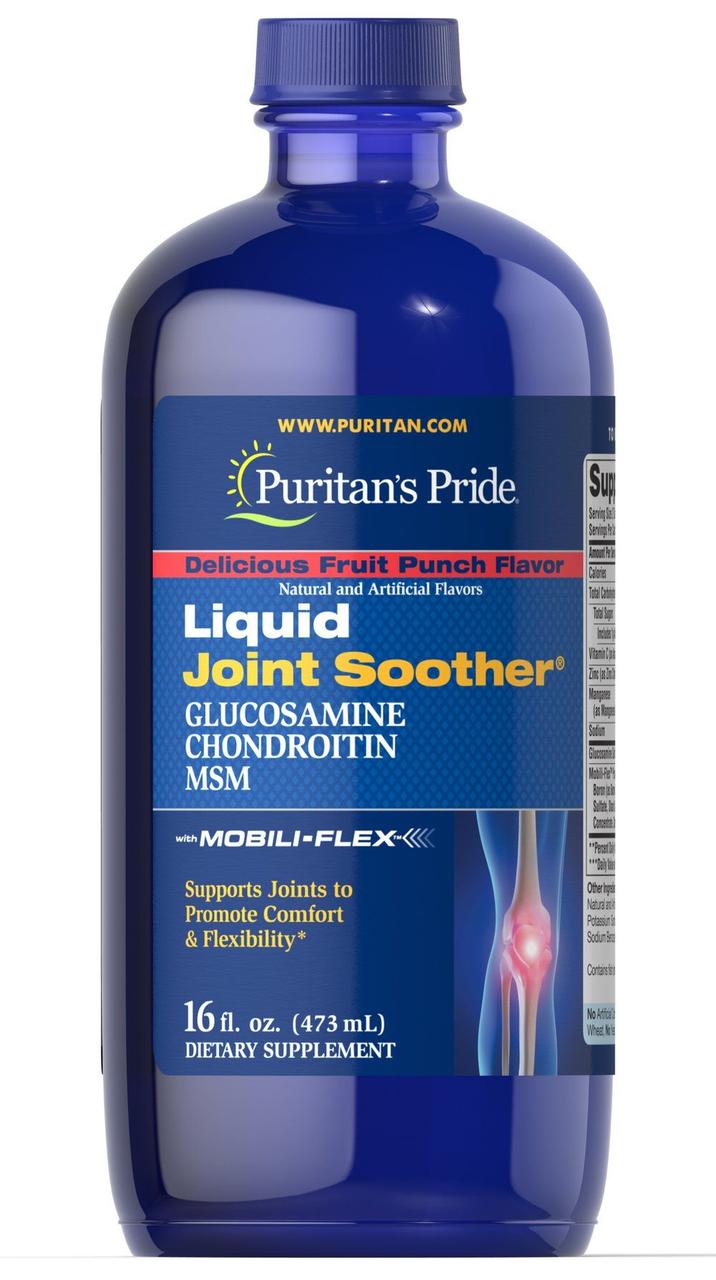 Puritan's Pride Liquid Glucosamine, Chondroitin & MSM (473 мл.)