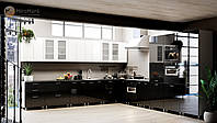 Кухня "София" 2,0 м, МДФ краска (белый, черный, красный глянец)