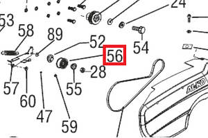 Ролик натягу для AL-KO 55 E Snowline (413943)