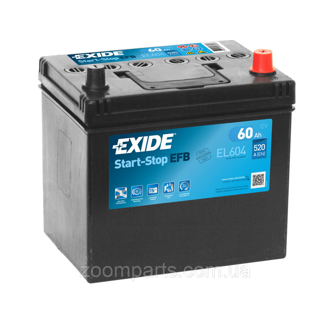 Акумулятор EFB EXIDE EL604