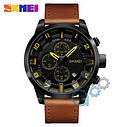 Класичний чоловічий годинник Skmei 1309 Brown, фото 3