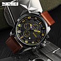 Класичний чоловічий годинник Skmei 1309 Brown, фото 4
