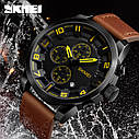 Класичний чоловічий годинник Skmei 1309 Brown, фото 2
