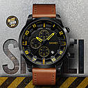 Класичний чоловічий годинник Skmei 1309 Brown, фото 5
