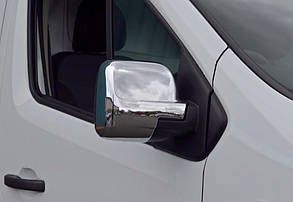Хром накладки на дзеркала Renault Trafic III 2015+ (пластик, к-т 2 шт)