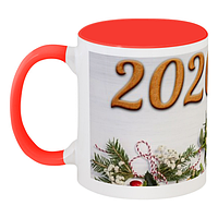 Кружка новогодняя Новогодняя 2020 (красная)