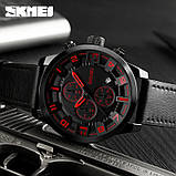 Класичні чоловічі годинники Skmei 1309 Red, фото 5