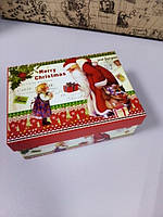 Подарочная коробка с надписью Merry Christmas 16 см