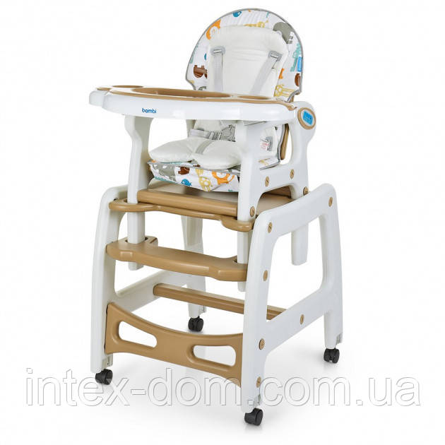 Стільчик для годування «Bambi» M 1563 ANIMAL BROWN (Коричневий)