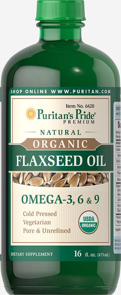 Puritan's pride Organic Flaxseed Oil (473 мл.)