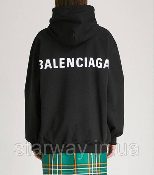 Чорна толстовка | худі balenciaga