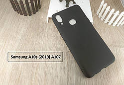 Чохол бампер SMTT для Samsung Galaxy A10s (2019) A107 — чорний матовий TPU