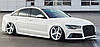 Решітка радіатора Audi A6 C7 (11-14) стиль RS6 (чорний глянець), фото 10