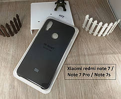 Оригінальний чохол "Рідкий силікон" для Xiaomi redmi Note 7/ Note 7 Pro/ note 7s — чорний