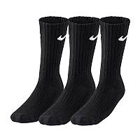 Тренировочные носки для футбола и спорта Nike Value Cotton Crew черные (3пары) SX4508-001 (оригинал) 38-42