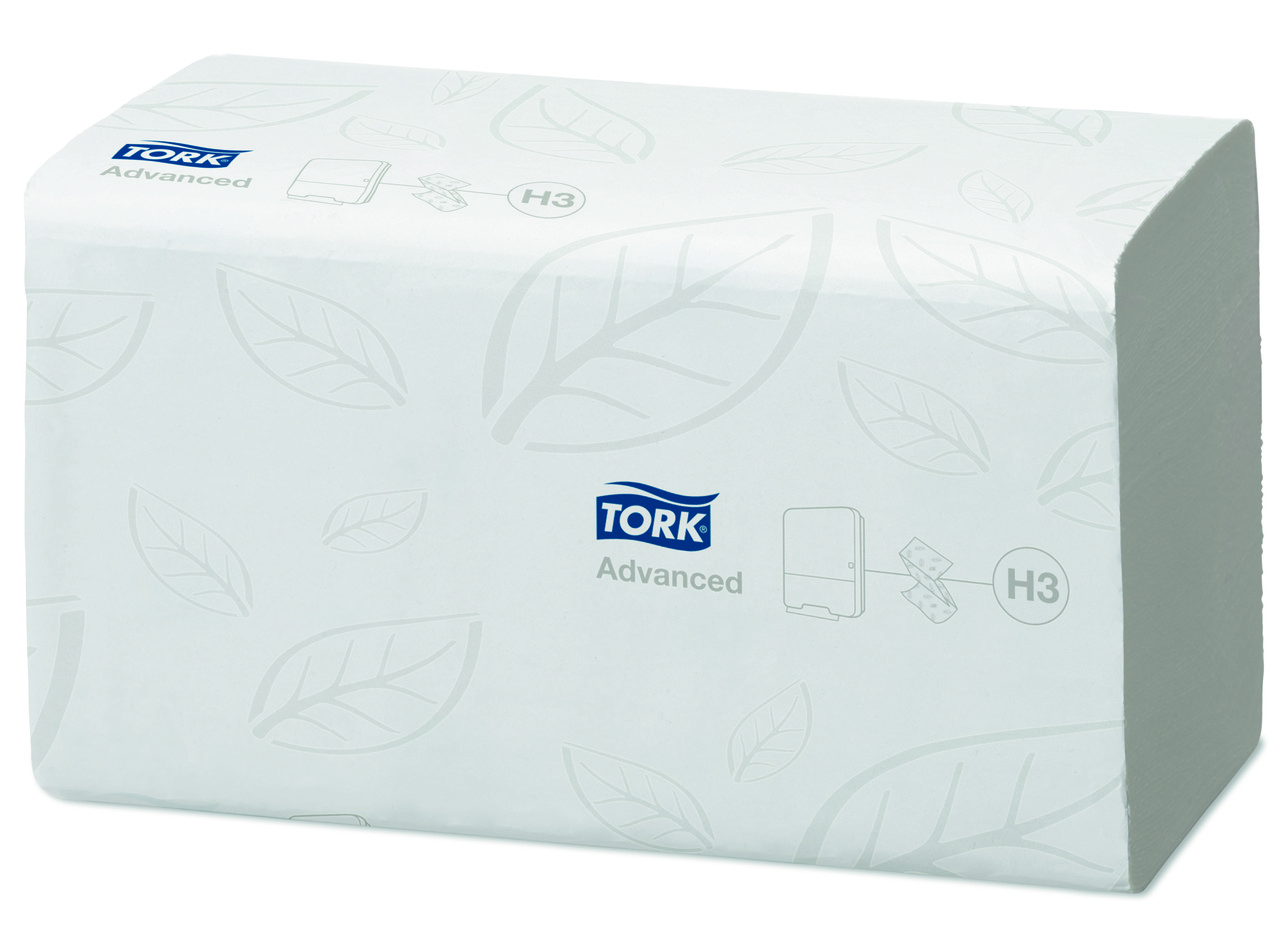 Tork листові рушники 250 шт., 2 шари, Singlefold, Advanced