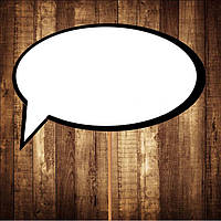 Табличка | Речевое облако "Диалог" Чистая (30х20 см)