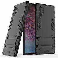 Чохол Hybrid case для Samsung Galaxy Note 10 Plus (N975) бампер з підставкою чорний