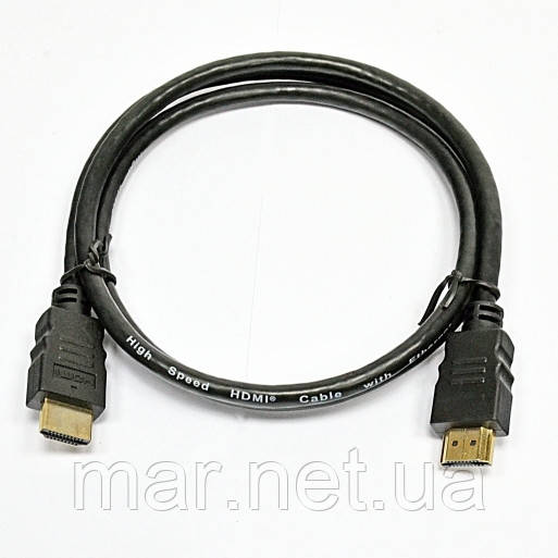 HDMI Патчкорд 19+1, 4k 60hz, 5 м, чорний, фото 1