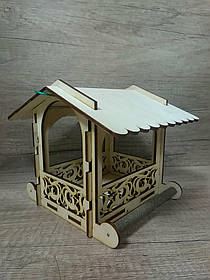 Вулична годівниця для птахів, ажурна 20*21*18