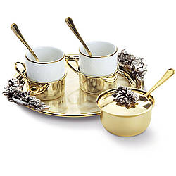 Кавовий набір Chinelli "You and Me" з круглою тацею