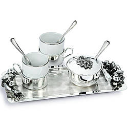 Кавовий сервіз на 2 персони з тацею