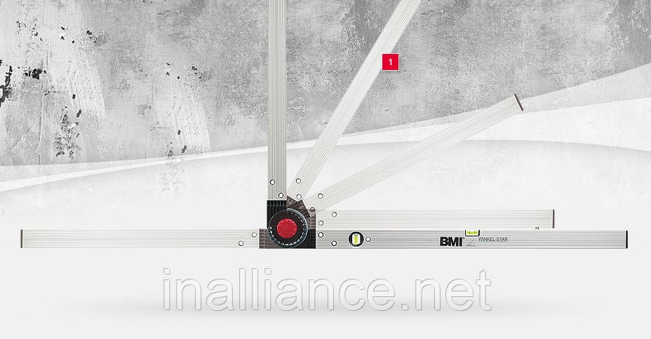 Угломер-уровень складной профессиональный 30 х 40 см WINKELSTAR BMI ...