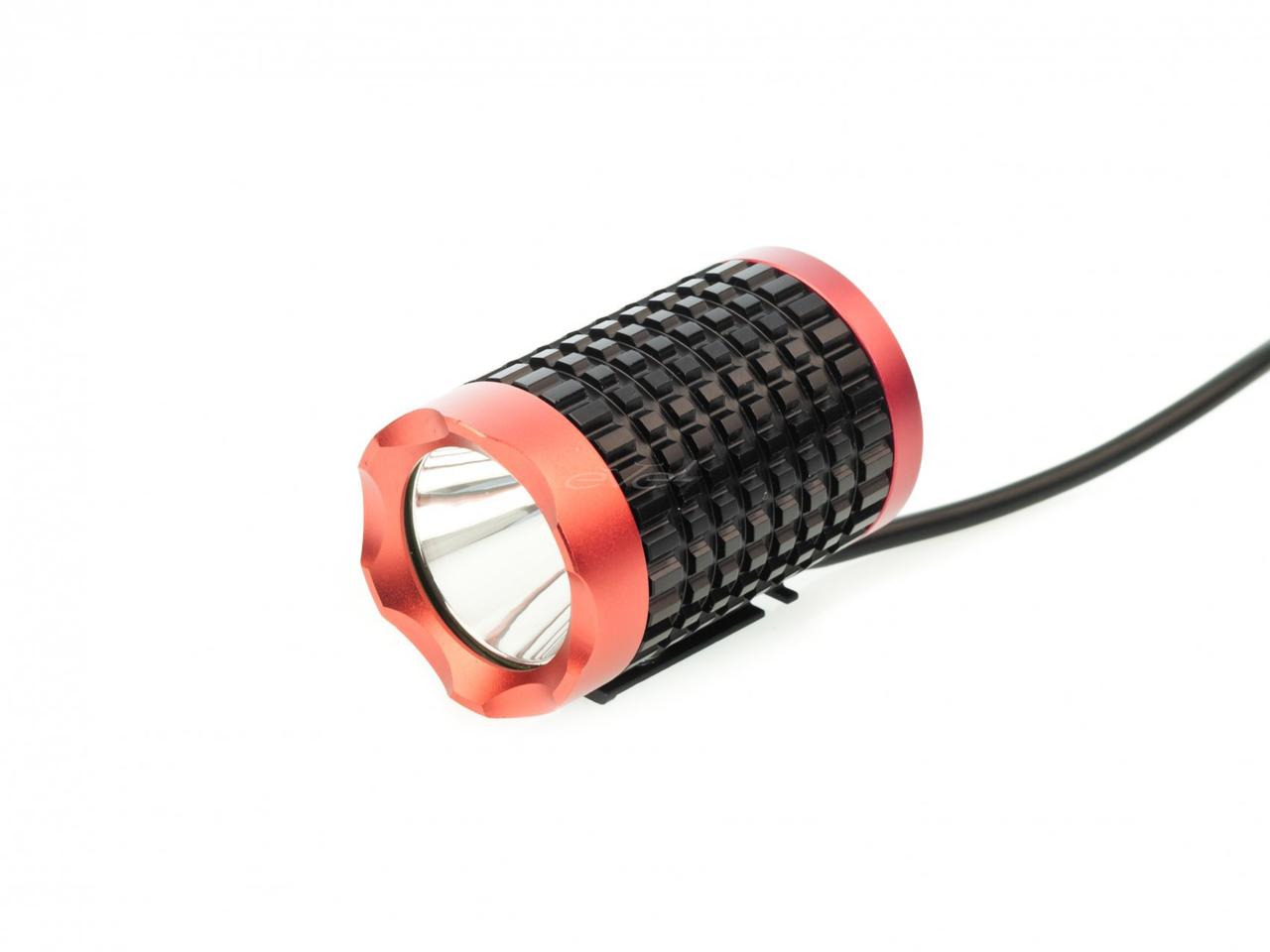 Фара T6 LED кругла поворотна c кнопкою і живленням від USB
