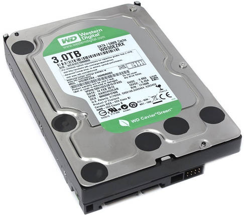 Жесткий диск для компьютера 3.5" 3 Тб/Tb WD Green, SATA3, 64Mb (WD30EZRX), винчестер hdd, фото 2
