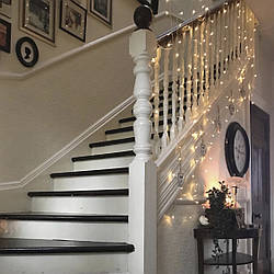 ОПТОМ Гірлянда Водоспад 3м х 1.5 м, 320 LED, Соединяемая (Штора, Завіса) асортимент