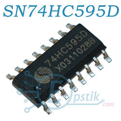 SN74HC595D 8-бітний сдвиговый регістр SOP16