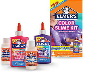 Клей Элмерс для виготовлення кольорових слаймов, не токсичн із США elmer's Color Slime