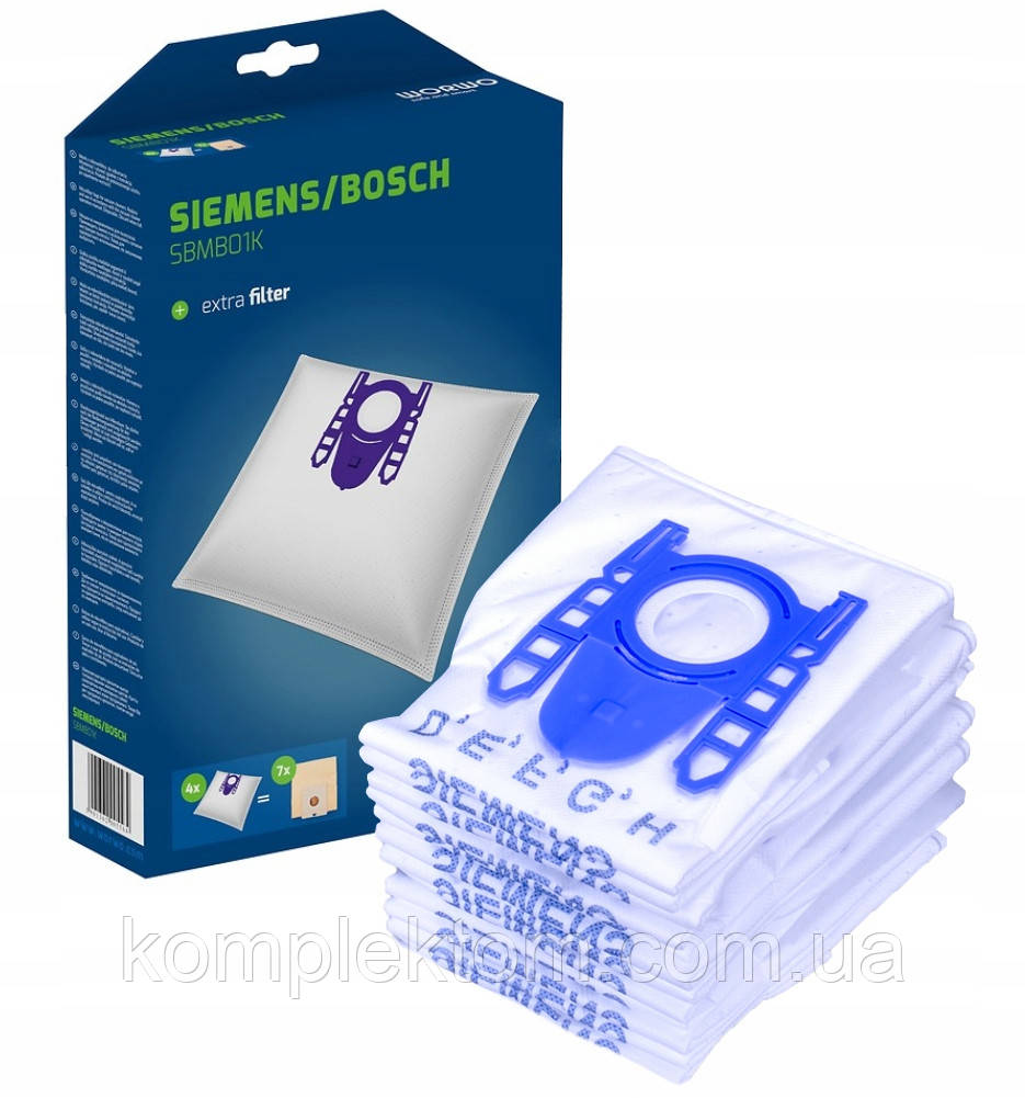 Мішки для пилососа Bosch Type G Worwo 4шт (SBMB01K)
