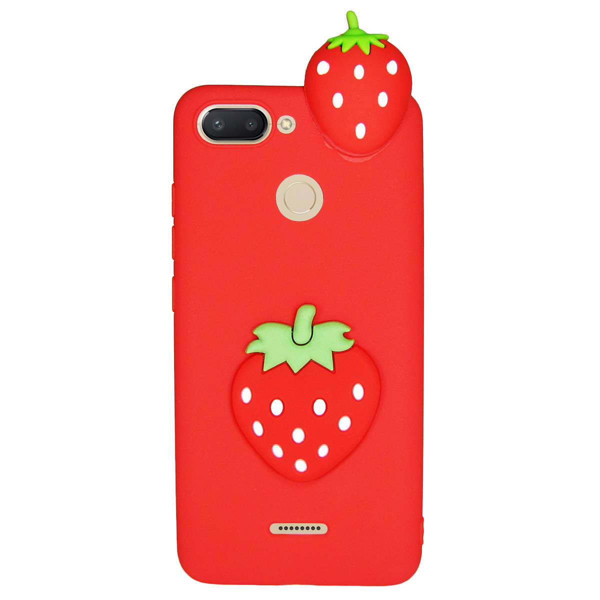 Чохол Cartoon 3D Case для Xiaomi Redmi 6 Полуничка