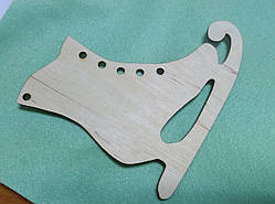 Новорічні ковзани з фанери 12 на 11 см