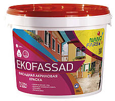 Акрилова фасадна фарба Ekofassad Nano farb 14 кг