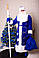 Новорічний костюм Діда Мороза, синій 48-56 р, фото 2