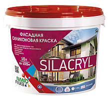 Фасадна силіконова фарба Silacryl Nano farb 10 л