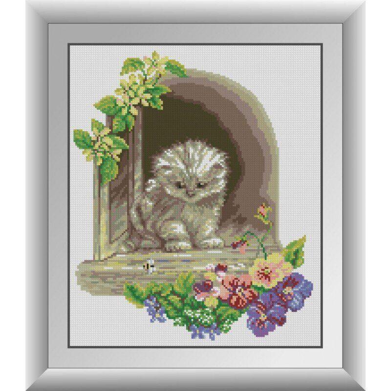 30967 Кошеня у вікні Набір алмазної мозаїки