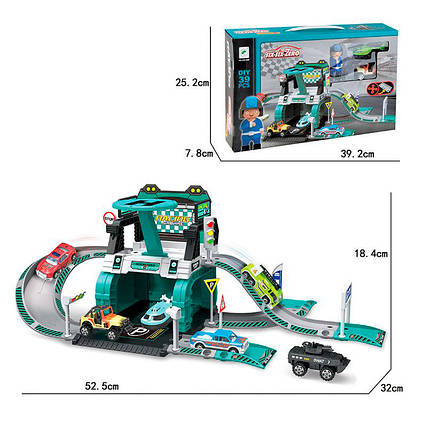 Гараж двоповерховий іграшковий з фігурками 660-A88