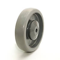 Колесо з еластичної сірої гуми діаметром 125 мм