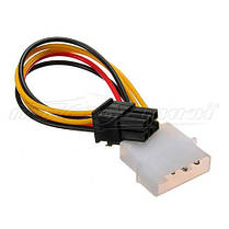 Кабель живлення для відеокарт 6 pin PCI-E to Molex, 14 см, фото 3