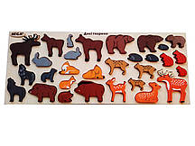 Модель предметiв навколишнього  cвітy "Дикi звiрi"