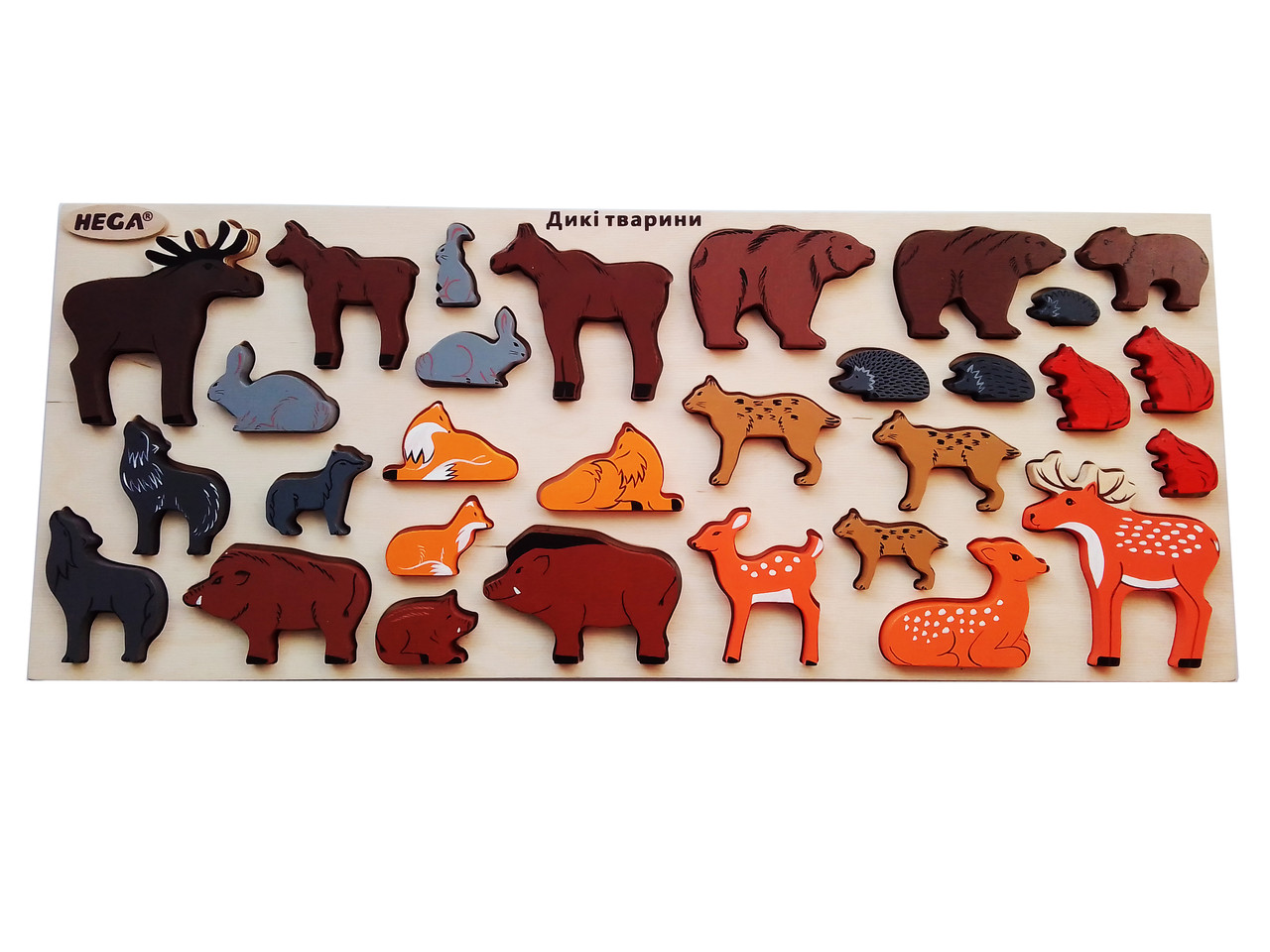 Модель предметiв навколишнього cвітy "Дикi звiрi", фото 1