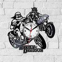 Виниловые часы Часы с мотоциклами Мот Часы в гараж Подарок другу Байк на часах