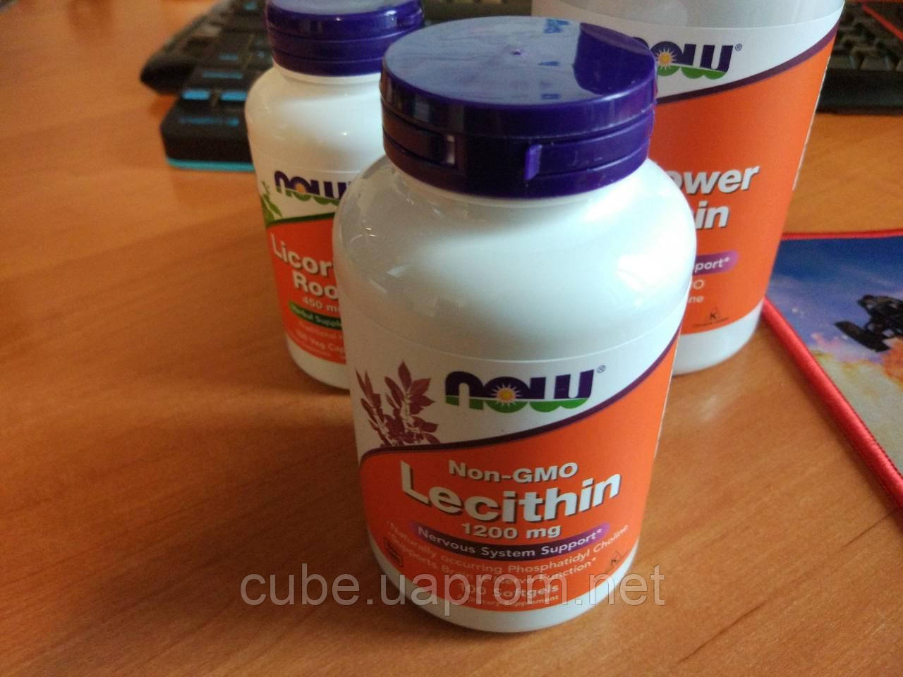Лецитин Lecithin Now Foods 1200 мг 100 м'яких капсул