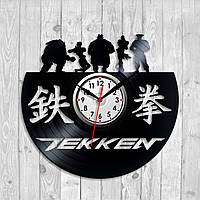 Tekken часы Часы с винила Текен Часы на стену Тихий ход часов Кварцевые часы Часы в комнату 300 миллиметров